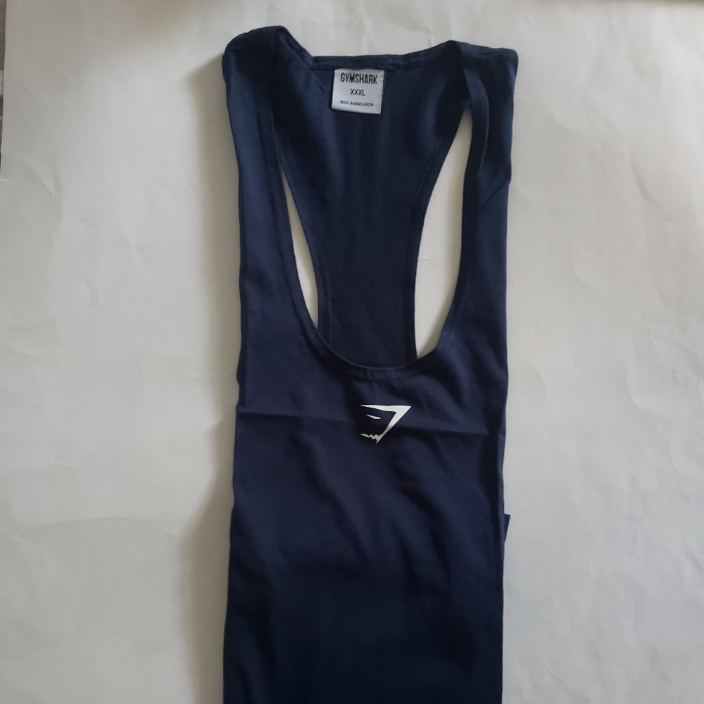 Gymshark React Stringer  Slim Fit Tank Top Mens 3XL Navy